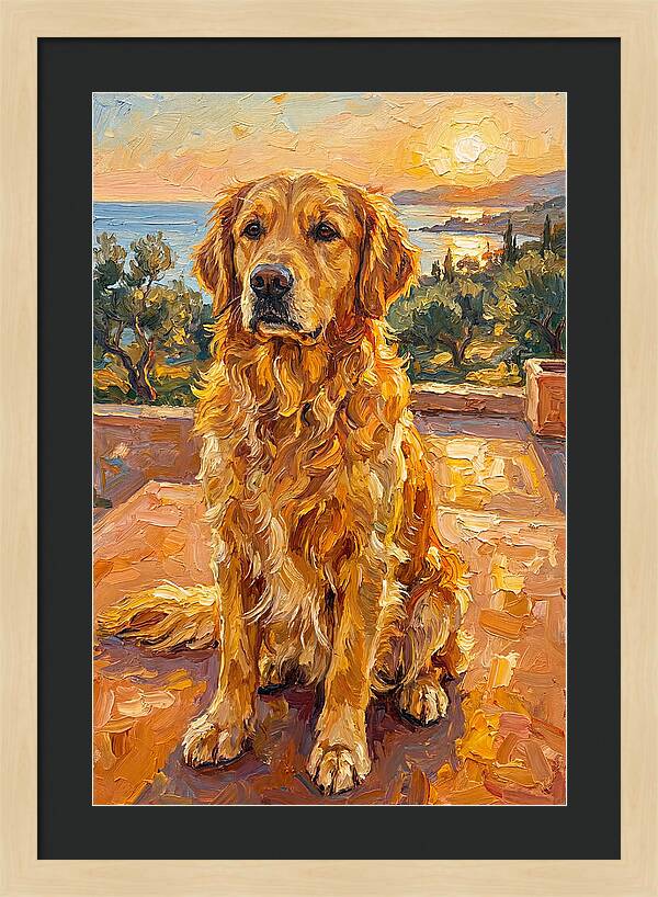 Golden Retriever By The Sea