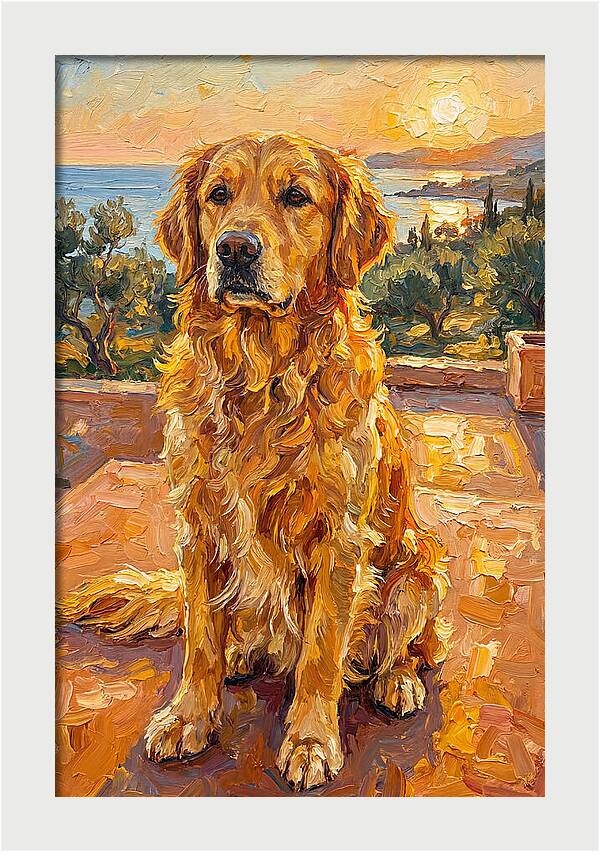 Golden Retriever By The Sea