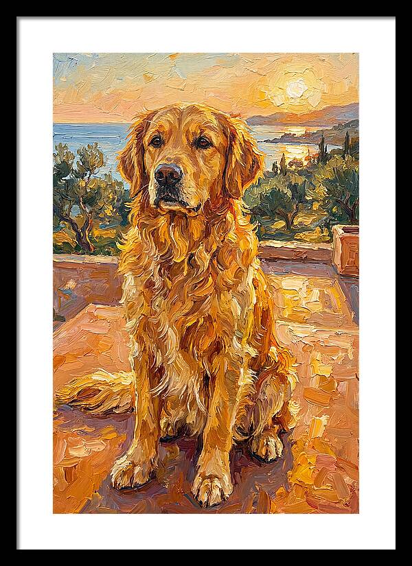 Golden Retriever By The Sea