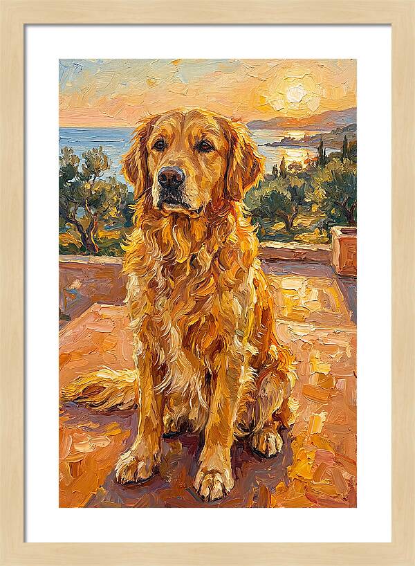 Golden Retriever By The Sea