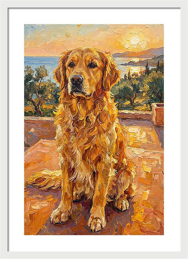 Golden Retriever By The Sea