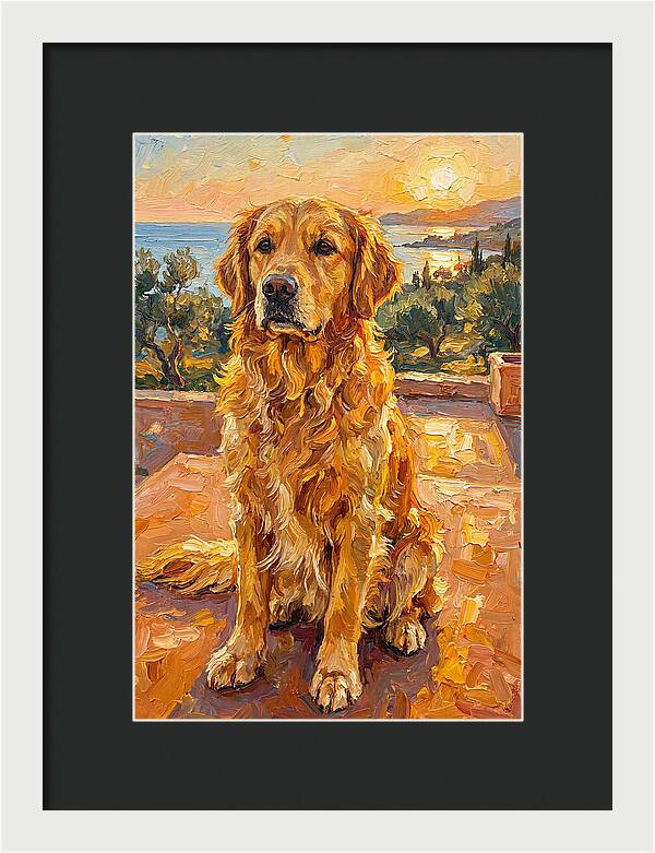 Golden Retriever By The Sea