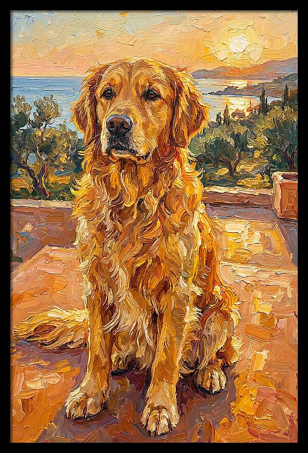 Golden Retriever By The Sea