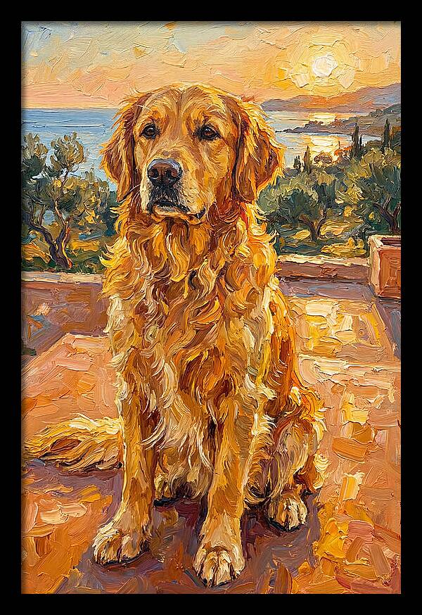 Golden Retriever By The Sea