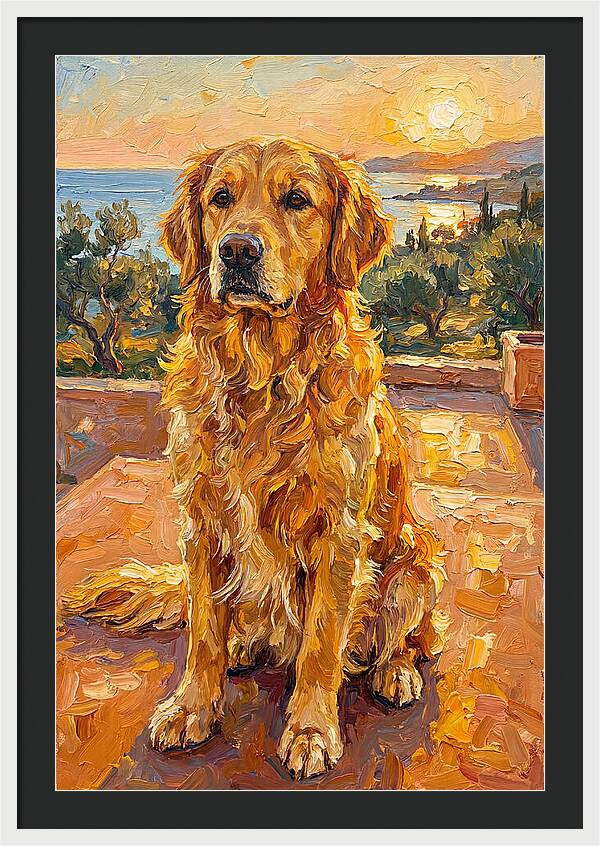 Golden Retriever By The Sea