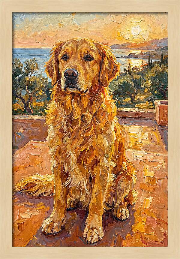 Golden Retriever By The Sea