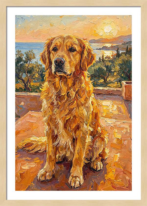 Golden Retriever By The Sea