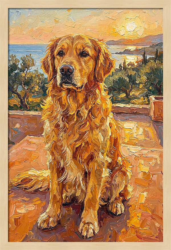 Golden Retriever By The Sea