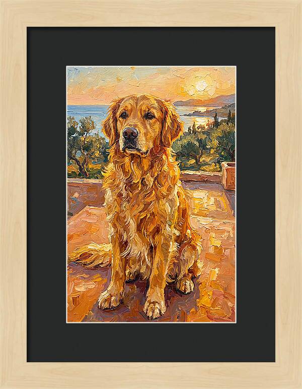 Golden Retriever By The Sea