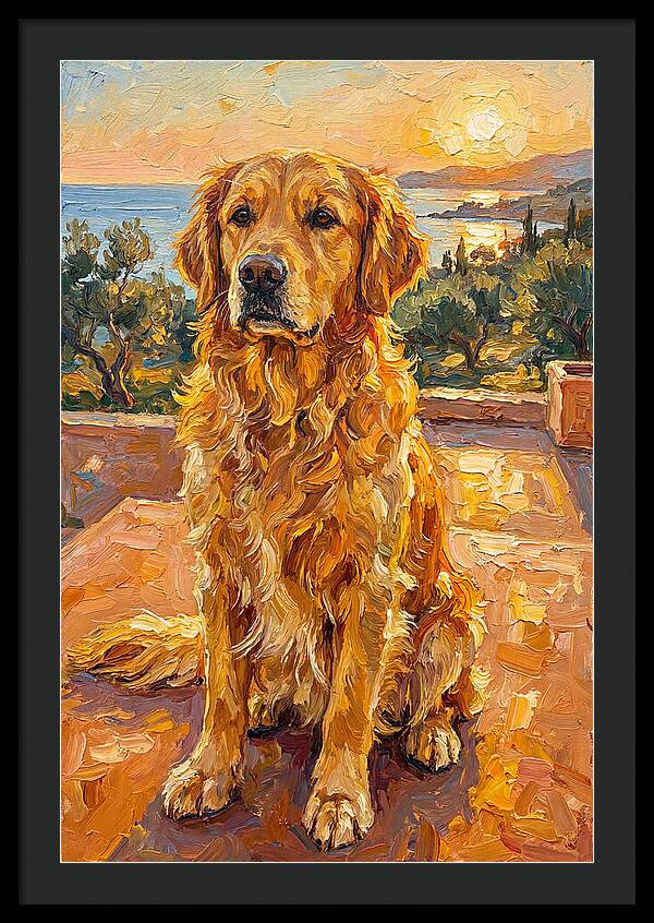Golden Retriever By The Sea