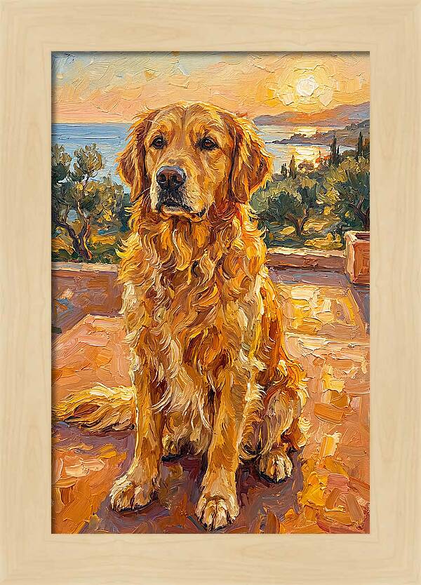 Golden Retriever By The Sea