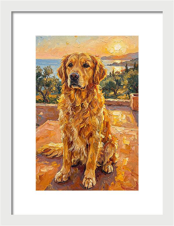 Golden Retriever By The Sea