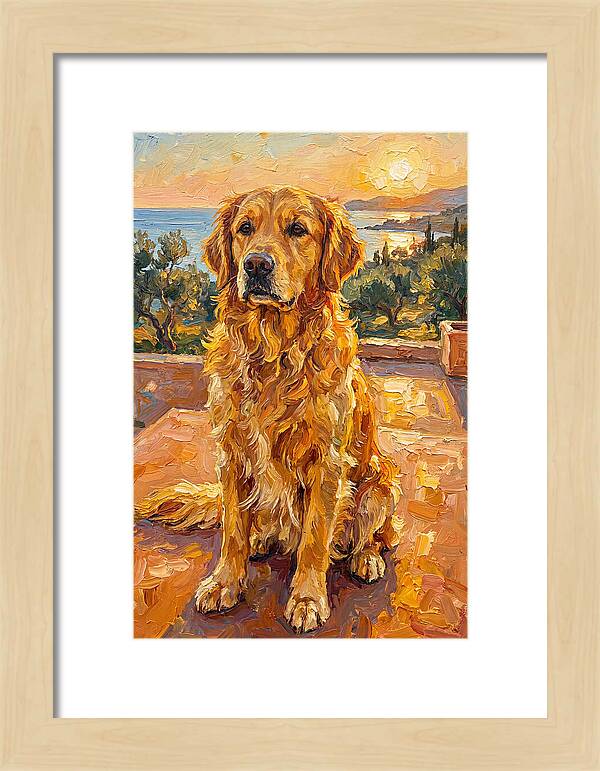 Golden Retriever By The Sea
