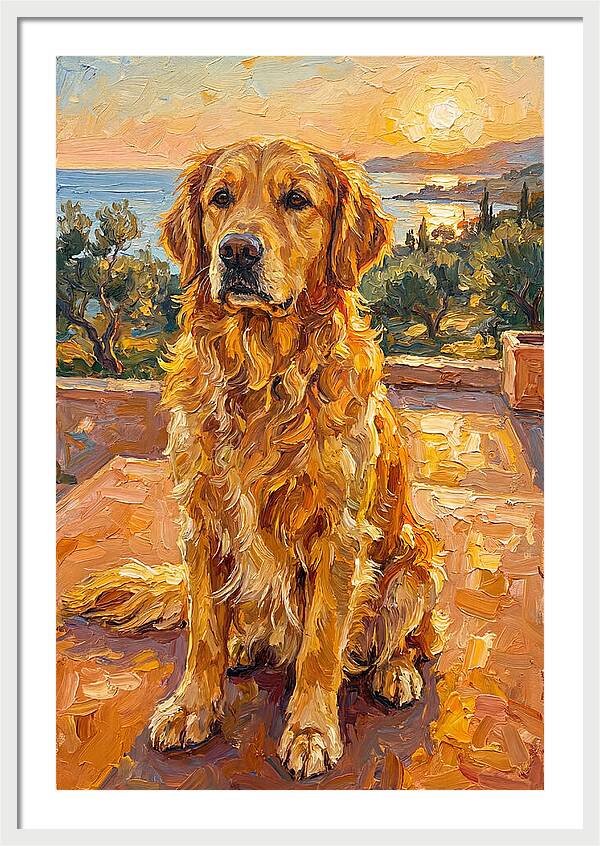 Golden Retriever By The Sea