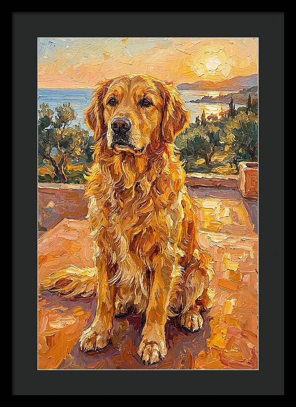 Golden Retriever By The Sea