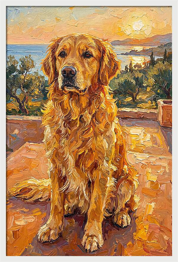 Golden Retriever By The Sea