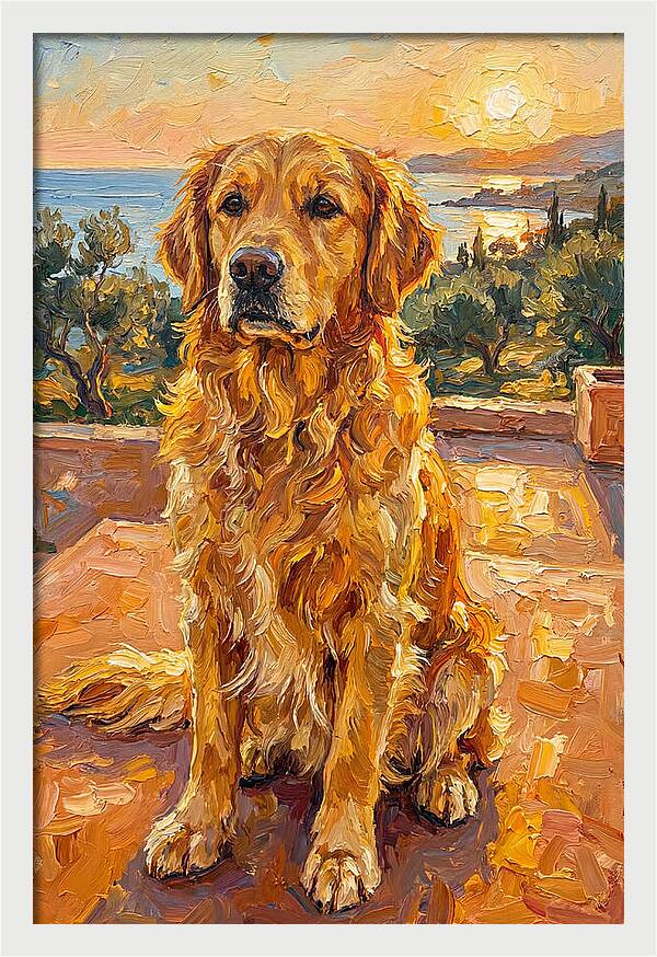 Golden Retriever By The Sea