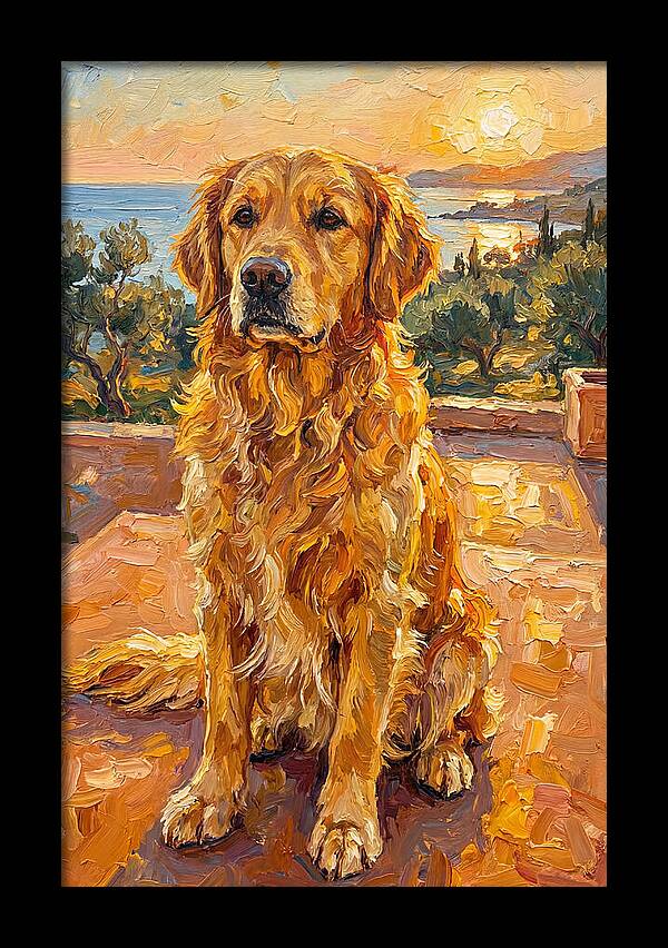 Golden Retriever By The Sea