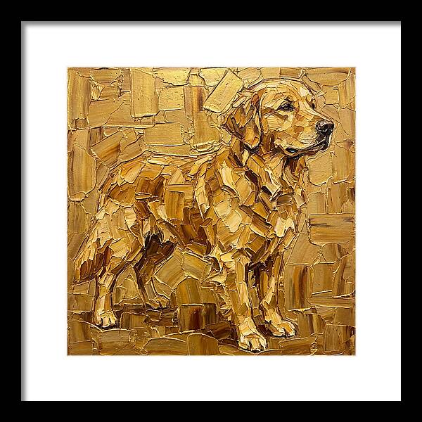 Golden Retriever In Golden Hues