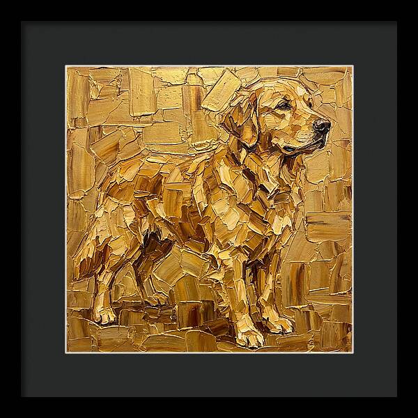 Golden Retriever In Golden Hues