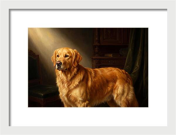Golden Retriever In Light