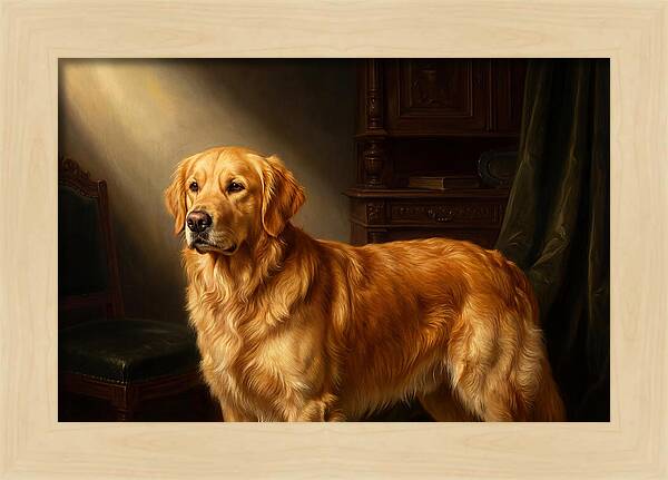 Golden Retriever In Light