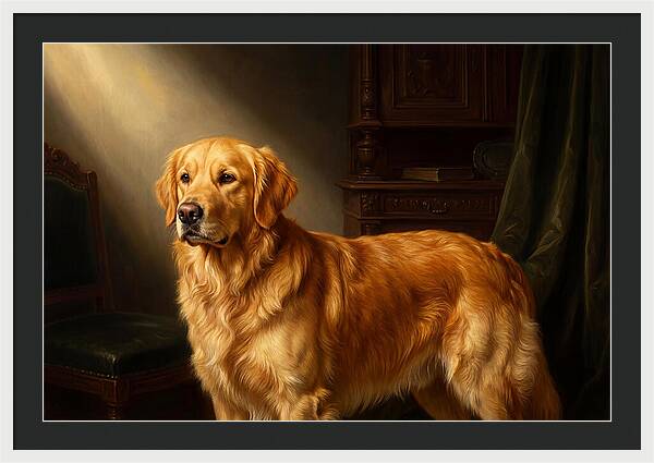 Golden Retriever In Light