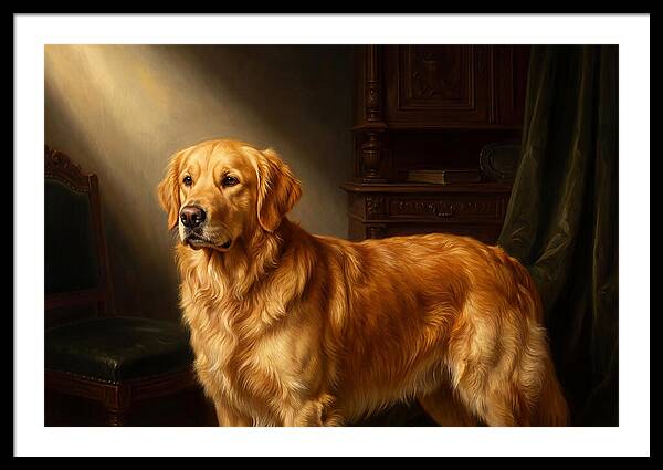 Golden Retriever In Light
