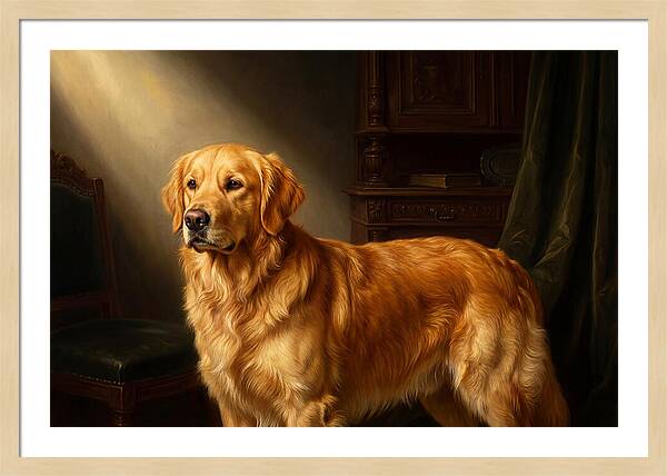 Golden Retriever In Light