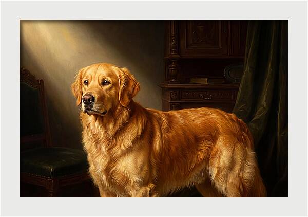 Golden Retriever In Light