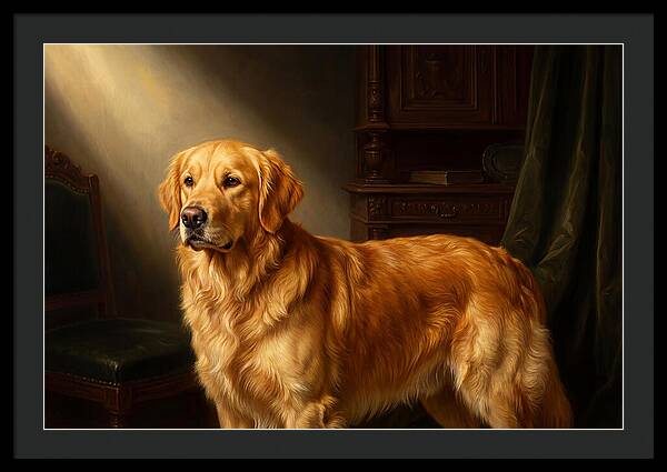 Golden Retriever In Light