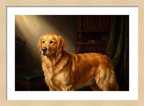 Golden Retriever In Light