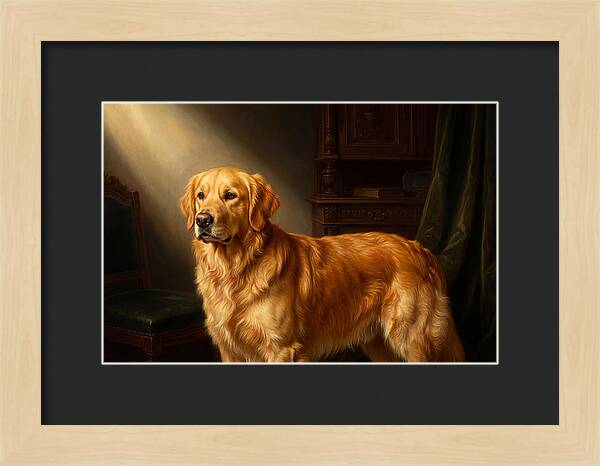Golden Retriever In Light