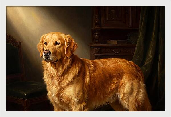 Golden Retriever In Light