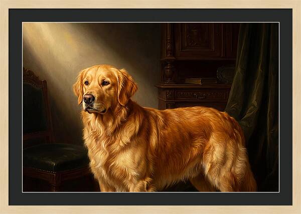Golden Retriever In Light
