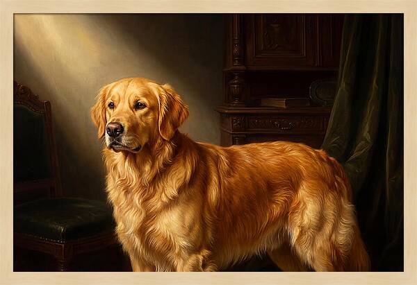 Golden Retriever In Light