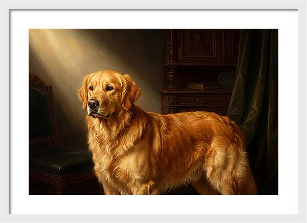 Golden Retriever In Light