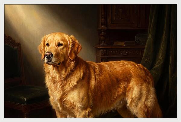Golden Retriever In Light