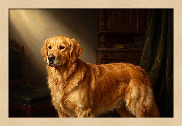 Golden Retriever In Light