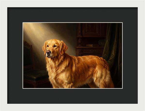 Golden Retriever In Light