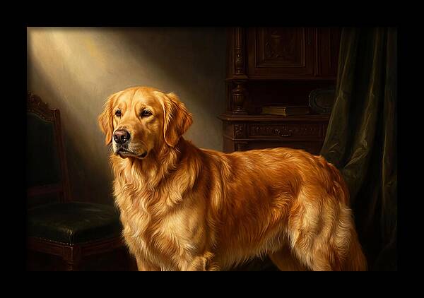 Golden Retriever In Light