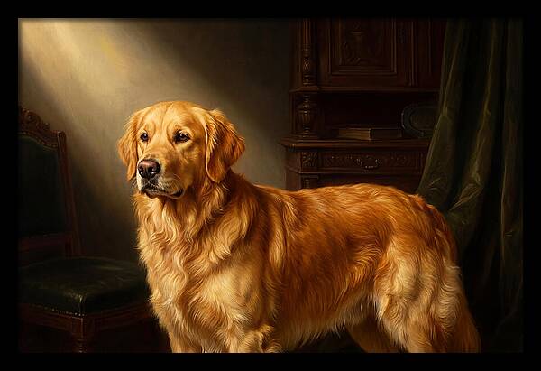 Golden Retriever In Light