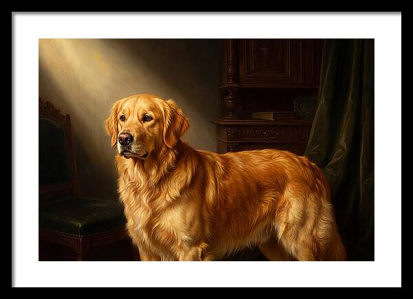 Golden Retriever In Light