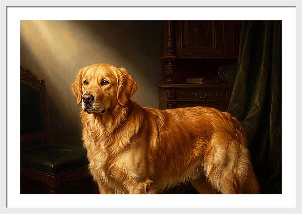 Golden Retriever In Light