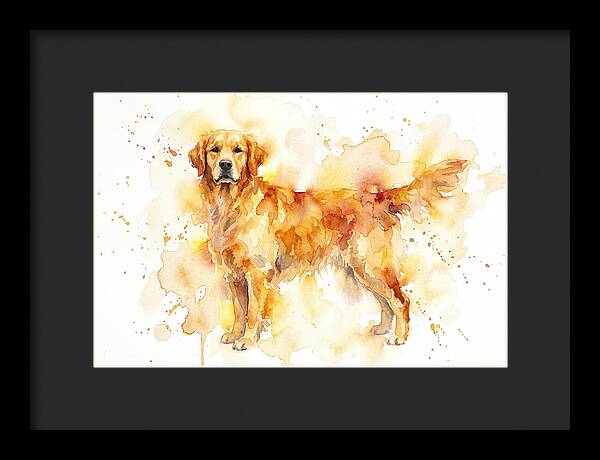 Golden Retriever Watercolor Delight