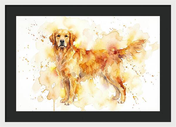 Golden Retriever Watercolor Delight