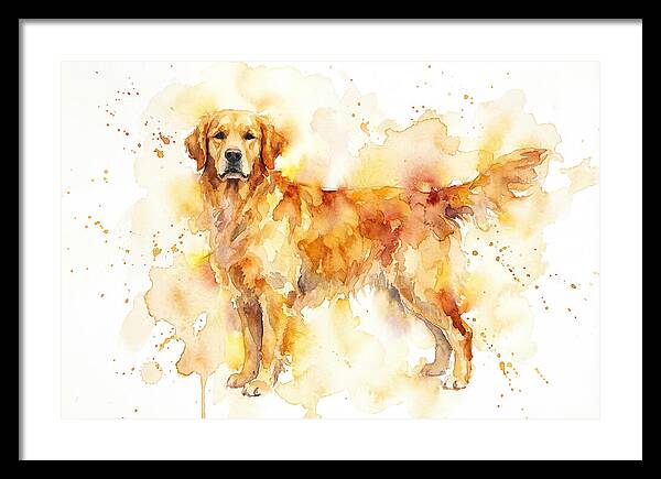 Golden Retriever Watercolor Delight