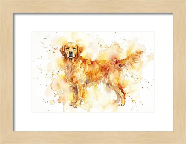 Golden Retriever Watercolor Delight