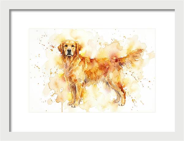 Golden Retriever Watercolor Delight