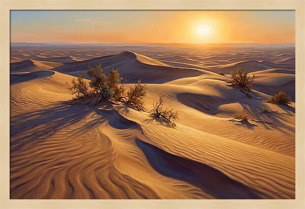 Golden Sands At Dusk
